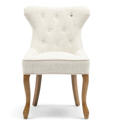 Riviera Maison Esstischstuhl George, Antique White, Rich Tweed