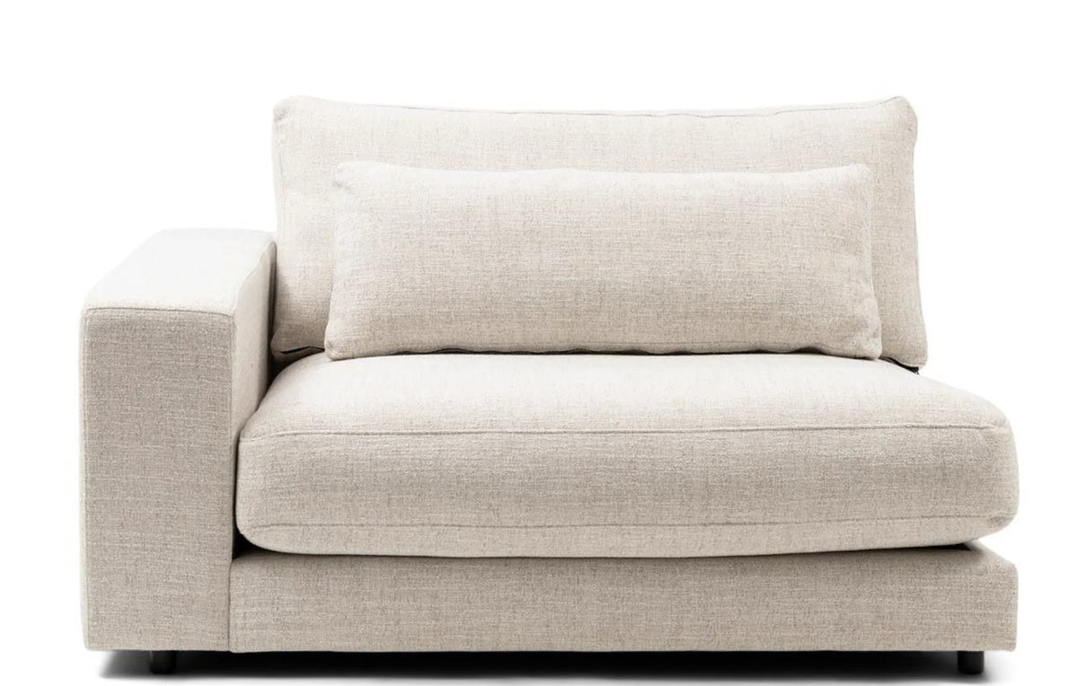 Riviera Maison Stephen Corner Arm Left, rich tweed, antique white