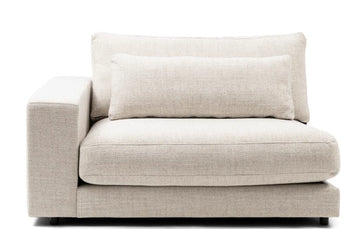 Riviera Maison Stephen Corner Arm Left, rich tweed, antique white