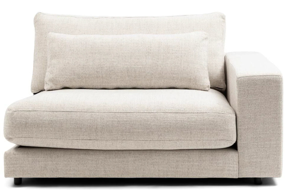 Riviera Maison Stephen Corner Arm Right, rich tweed, antique white
