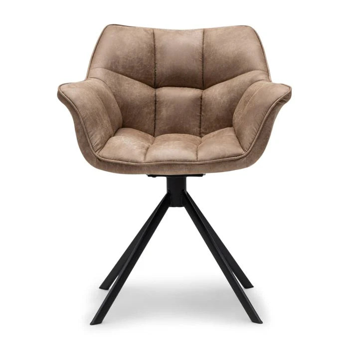 Riviera Maison Esszimmerstuhl Carnaby, Camel, Turn Leg
