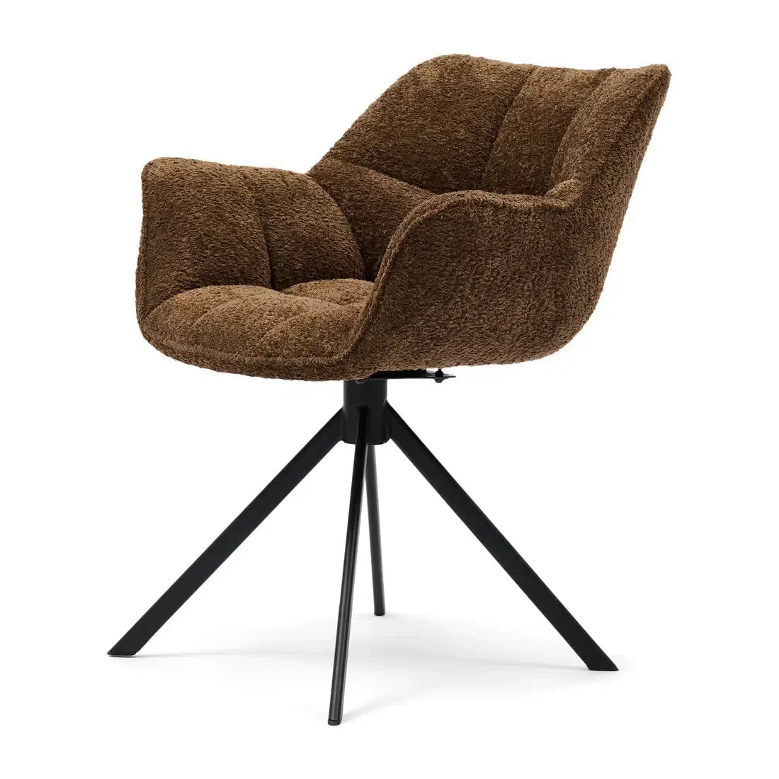 Riviera Maison Carnaby Drehbarer Esszimmerstuhl Umber Brown