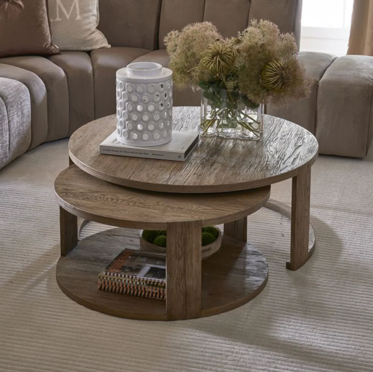 Riviera Maison Couchtisch Astoria, Set von 2