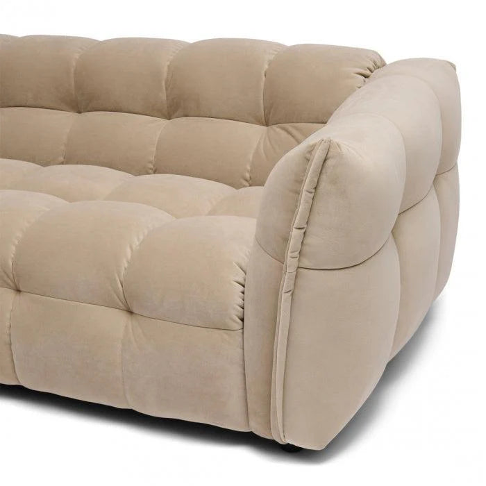 Riviera Maison Ecksofa Imperial links Velvet Rich Almond