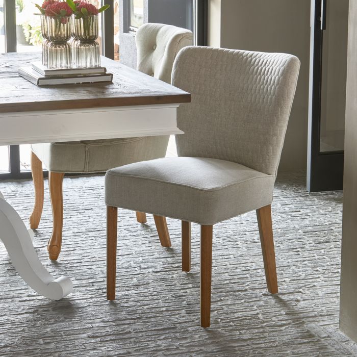 Riviera Maison Esszimmerstuhl Louise, Fabulous Flax, Mouliné Linen