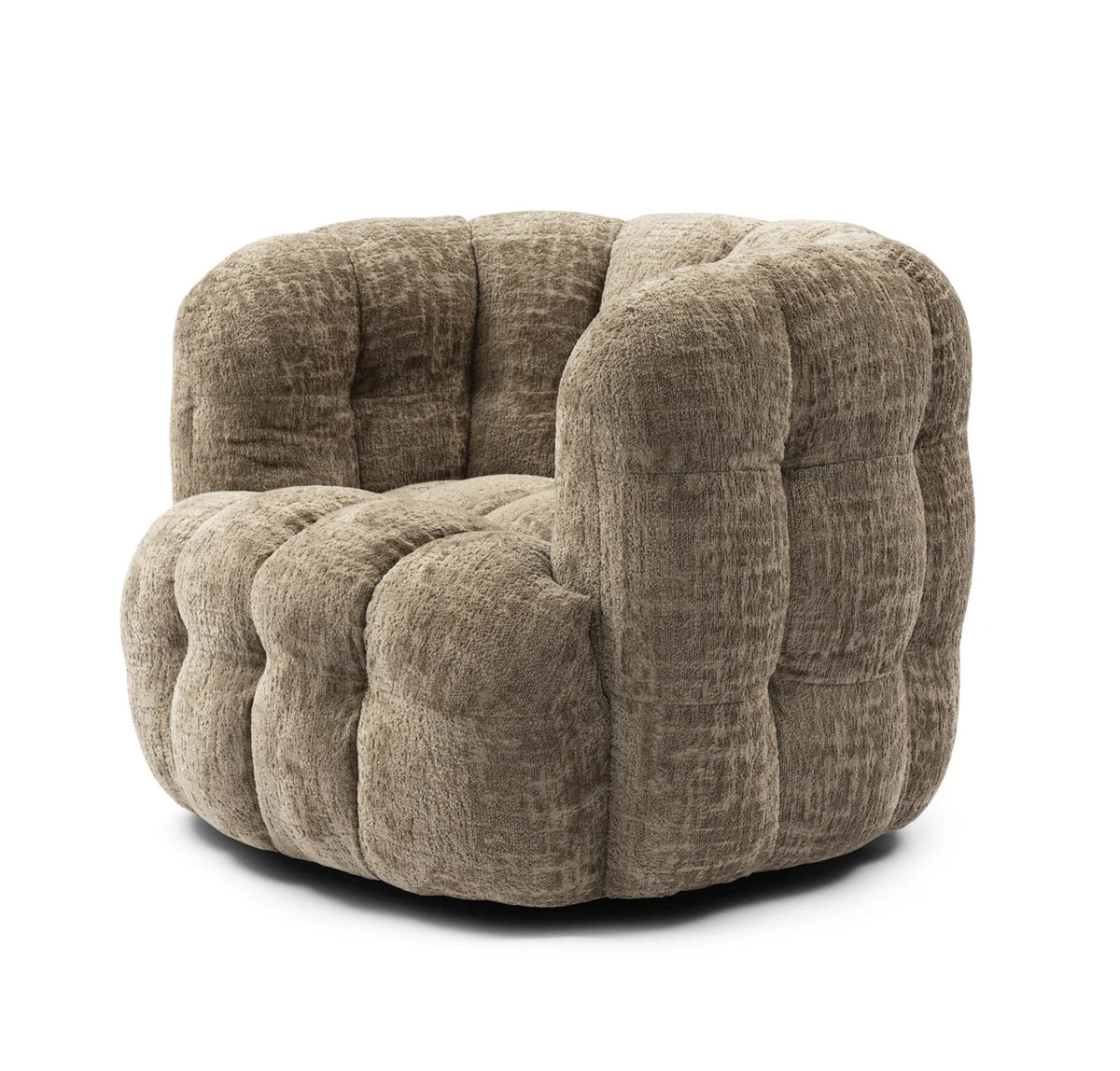 Riviera Maison Arosa Swivel Sessel, Open Weave, Taupe