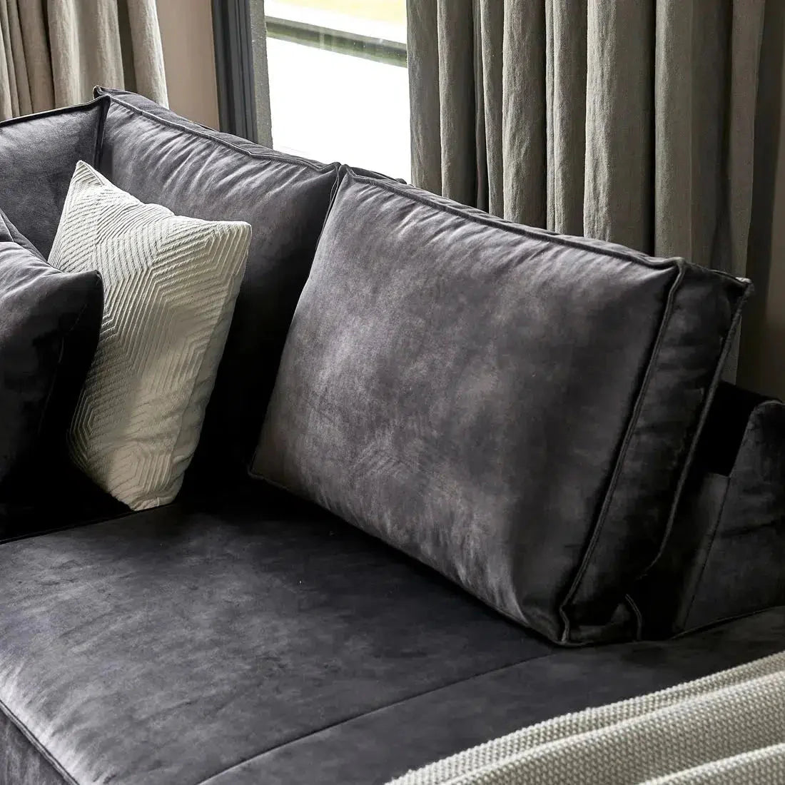 Riviera Maison Ecksofa Rechts Kendall, Grimaldi Grey