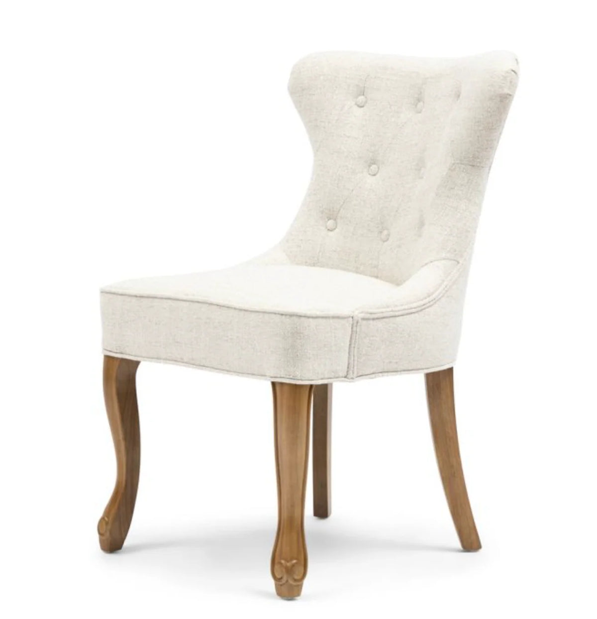 Riviera Maison Esstischstuhl George, Antique White, Rich Tweed
