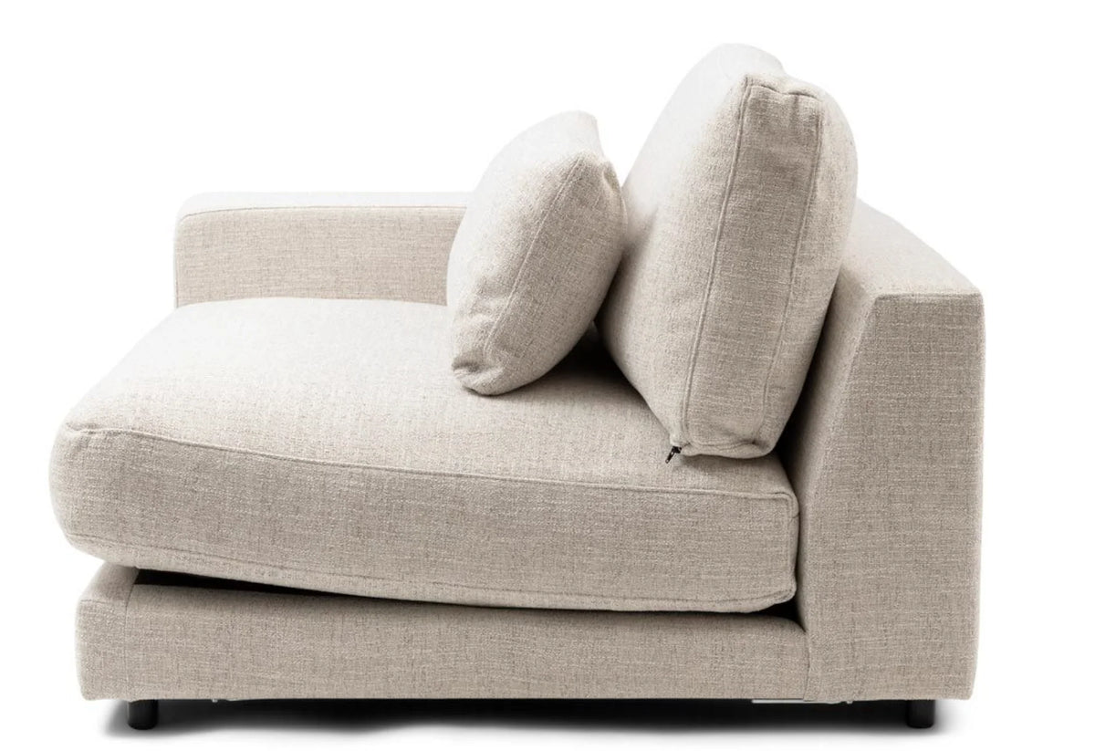 Riviera Maison Stephen Corner Arm Left, rich tweed, antique white