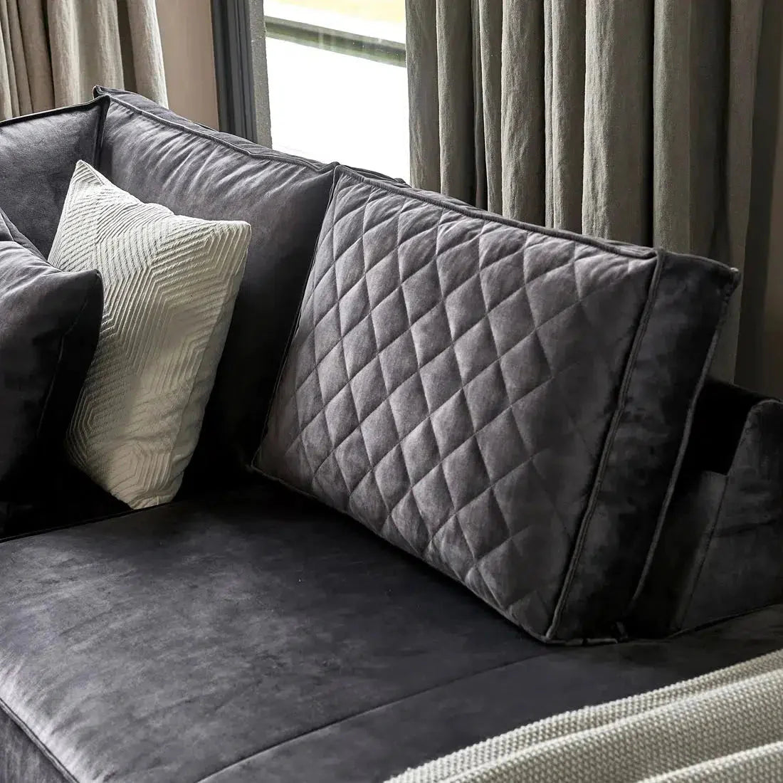 Riviera Maison Ecksofa Rechts Kendall, Grimaldi Grey