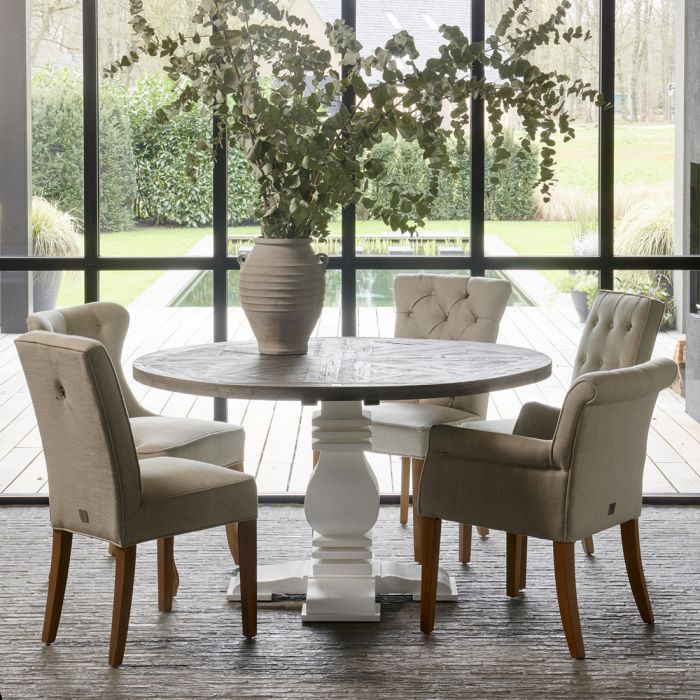 Riviera Maison Esszimmerstuhl George, Flax, Linen