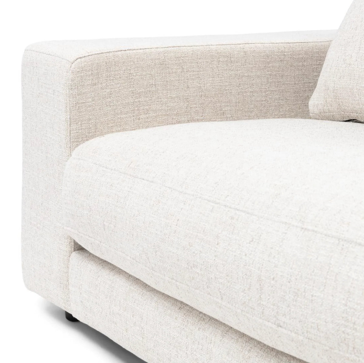 Riviera Maison Stephen Corner Arm Right, rich tweed, antique white