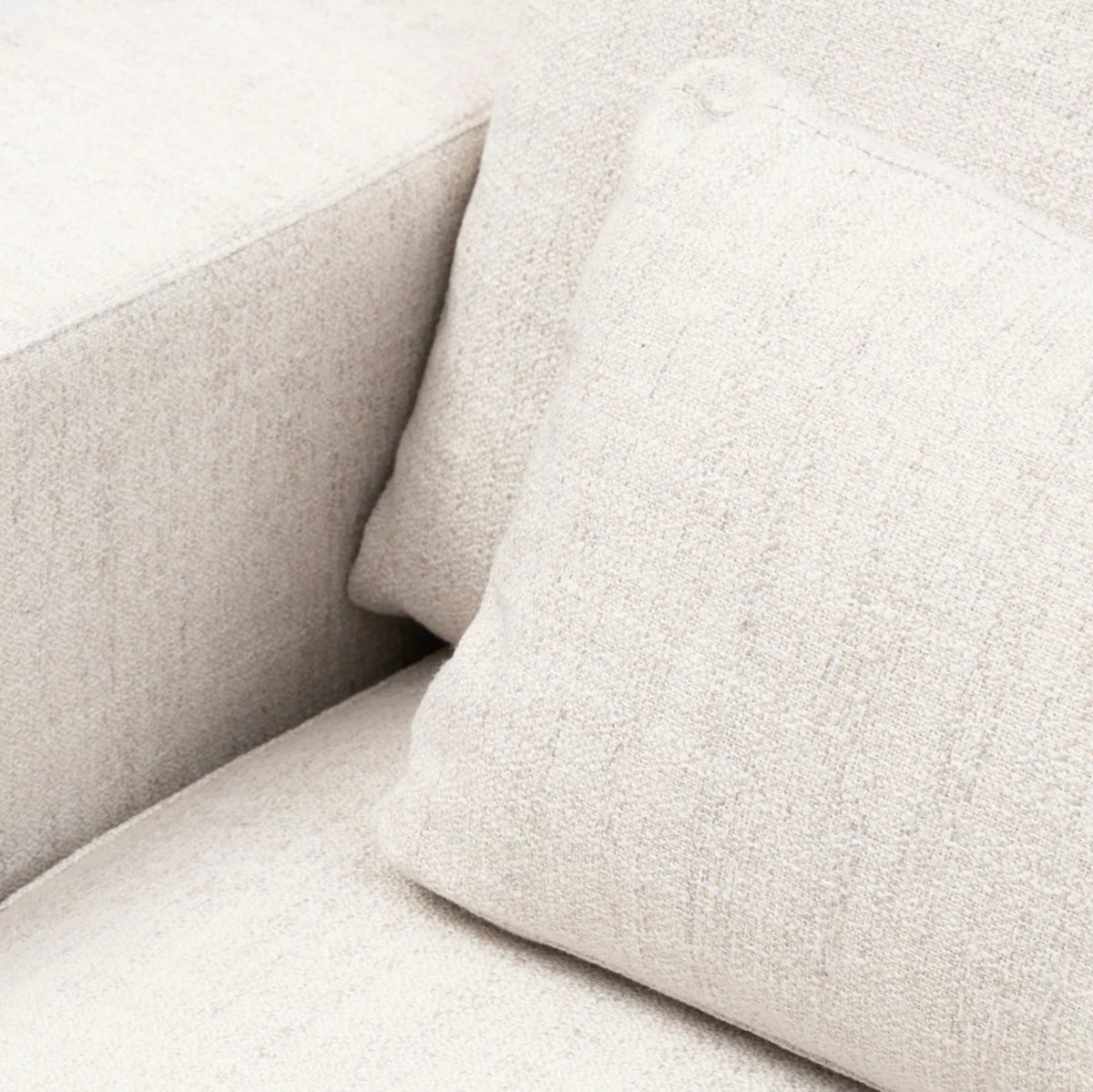 Riviera Maison Stephen Chaise Longue Left, rich tweed, antique white