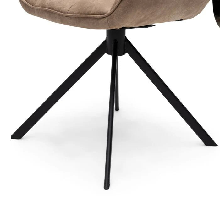 Riviera Maison Esszimmerstuhl Carnaby, Camel, Turn Leg
